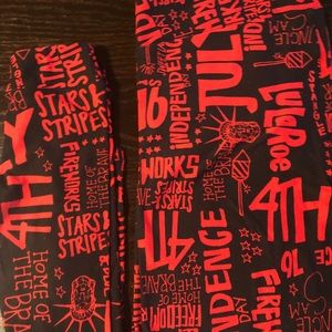 LuLaRoe Other - LuLaRoe Americana Mommy and me leggings set! LuLaRoe Other - LuLaRoe Americana Mommy and me leggings set!
